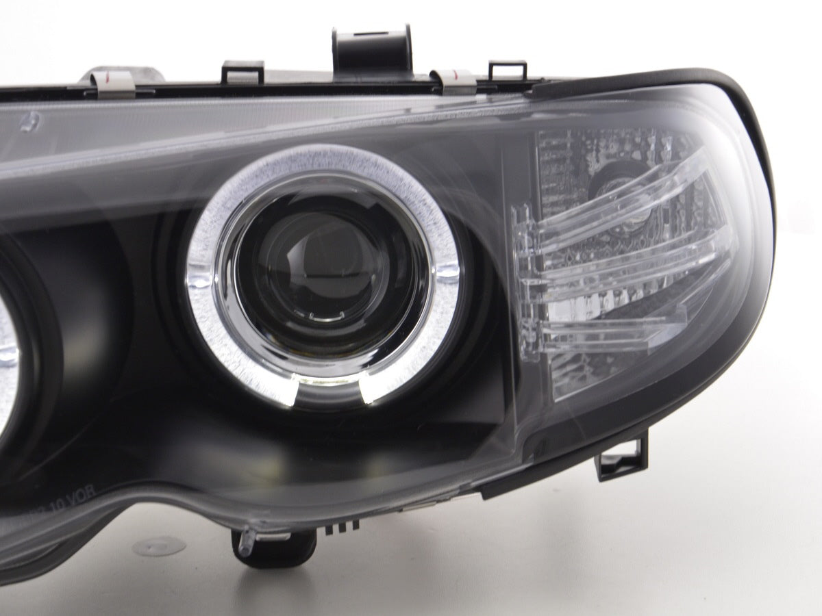 Scheinwerfer Set BMW 3er E46 Limo/Touring 02-05 schwarz Scheinwerfer Set BMW 3er E46 Limo/Touring 02-05 schwarz